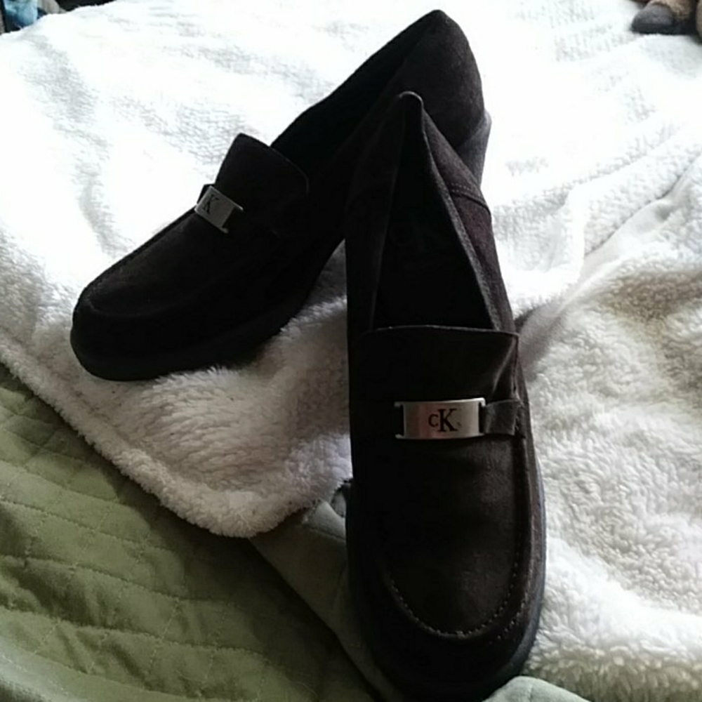 Calvin Klein Brown Platform Loafers